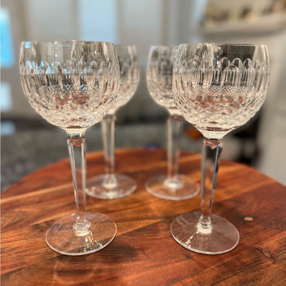 Waterford Crystal Stemware COLLEEN Hock Wine Glasses - Set of Four Vintage - Picture 4 of 15